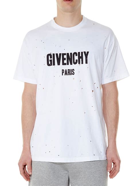 t shirt givenchy pas cher homme|givenchy t shirt with holes.